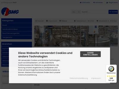 Website von BMG-Baumgart GmbH & Co. KG