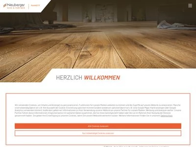 Website von Neuberger Parkett und Fußbodentechnik GmbH
