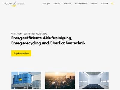 Website von ROTAMILL GmbH