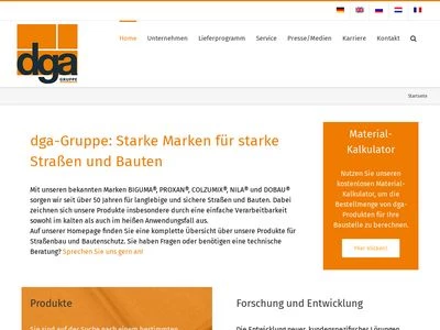 Website von Dortmunder Gußasphalt GmbH & Co. KG 