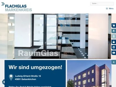 Website von Flachglas MarkenKreis GmbH