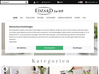 Website von F. Edzard GmbH & Co. KG
