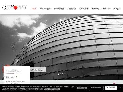 Website von Aluform System GmbH & Co. KG