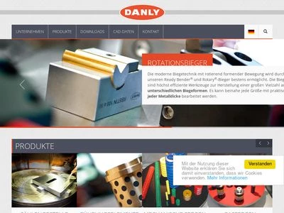 Website von DANLY Deutschland GmbH