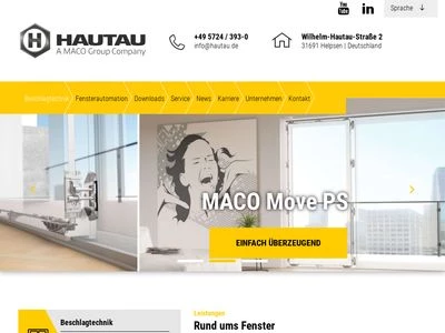 Website von HAUTAU GmbH