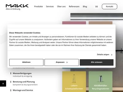 Website von Makk AG