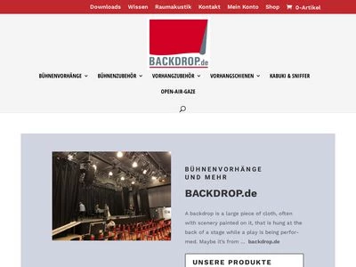 Website von York Wegener - BACKDROP.de