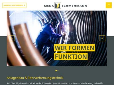 Website von Menk-Schmehmann GmbH & Co.KG
