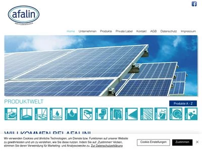 Website von afalin GmbH & Co.KG