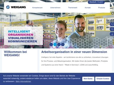 Website von WEIGANG AG