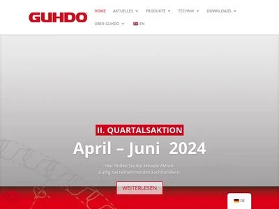 Website von GUHDO GmbH