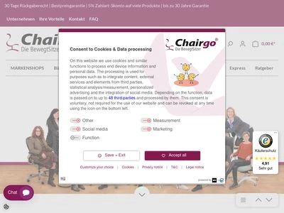 Website von Chairgo GmbH