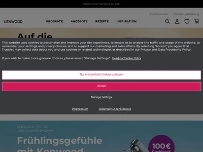 Website von De´Longhi Deutschland GmbH