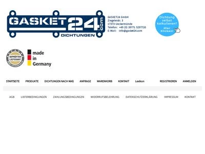 Website von GASKET24 GmbH