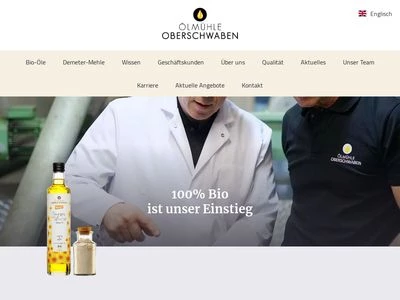 Website von Ölmühle Oberschwaben GmbH