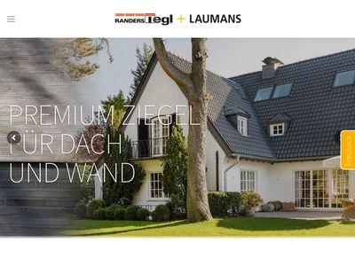 Website von Gebr. Laumans GmbH & Co. KG Ziegelwerke