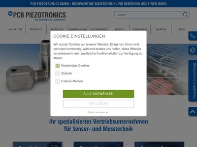 Website von PCB Synotech GmbH
