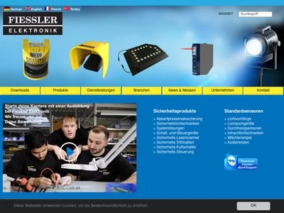 Website von Fiessler Elektronik GmbH & Co. KG
