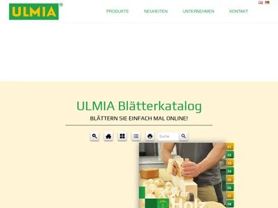 Website von ULMIA GmbH