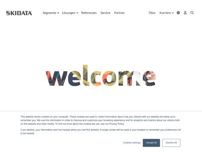 Website von SKIDATA AG