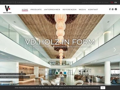 Website von VD Werkstätten GmbH & Co. KG