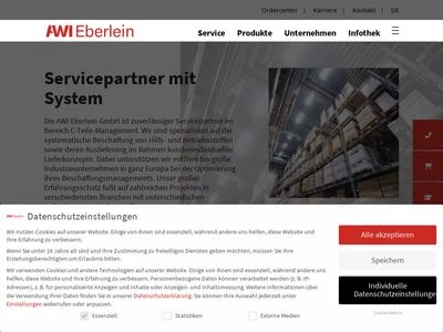 Website von AWI Eberlein GmbH