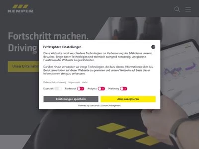 Website von Gebr. Kemper GmbH + Co. KG