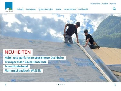 Website von MOLL bauökologische Produkte GmbH