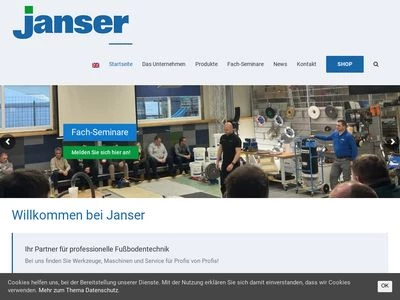 Website von Janser GmbH