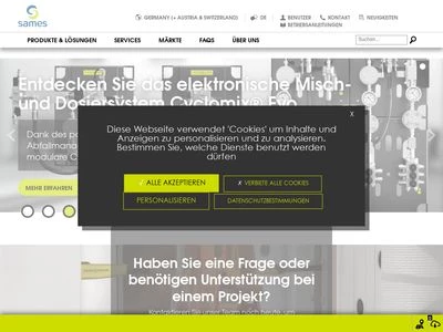 Website von SAMES KREMLIN GmbH