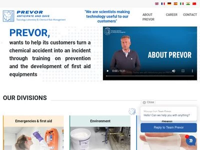 Website von PREVOR GmbH