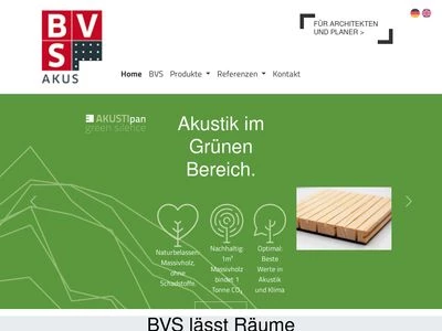 Website von BVS Lochplatten und Akustik GmbH & Co. KG