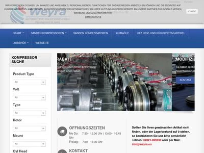 Website von Weyra Automotive Solutions GmbH
