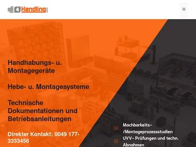 Website von 4Handling GmbH