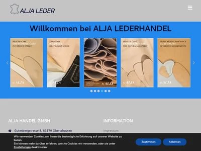 Website von Alja Handel GmbH