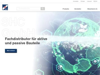 Website von SHC GmbH