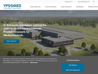 Website von Ypsomed GmbH