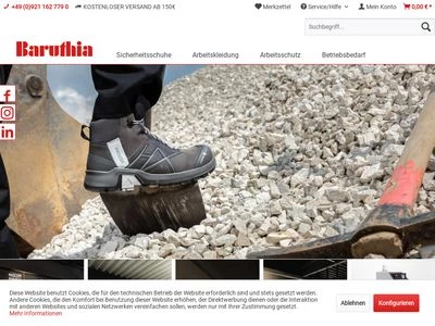 Website von Baruthia Lothar Wolf GmbH