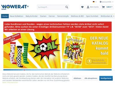 Website von Wowerat GmbH