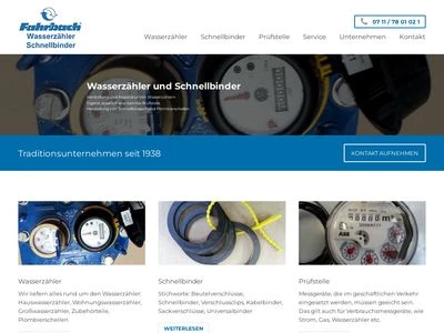 Website von Fahrbach GmbH
