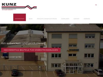 Website von Gebr. Kunz GmbH