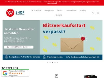 Website von Waagen-Schmitt GmbH