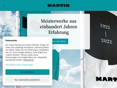 Website von Otto Martin Maschinenbau GmbH & Co. KG