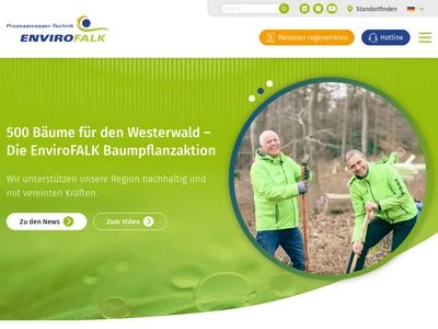 Website von EnviroFALK GmbH
