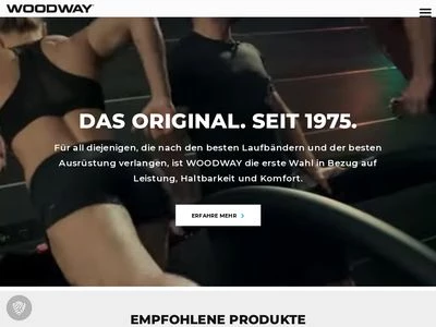 Website von WOODWAY GmbH