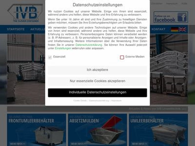 Website von IVB Umwelttechnik GmbH