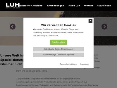 Website von Georg H Luh GmbH