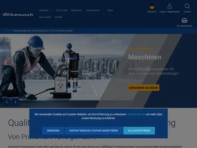 Website von Karnasch Professional Tools GmbH