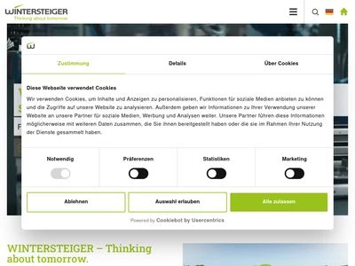 Website von WINTERSTEIGER AG