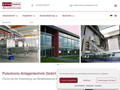 Website von Pulsotronic-Anlagentechnik GmbH